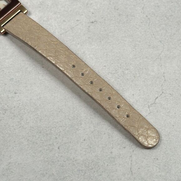 Anne Klein Watch Womens 20mm Rectangle Brown Bronze Tone MOP Dial New Battery - Picture 5 of 12